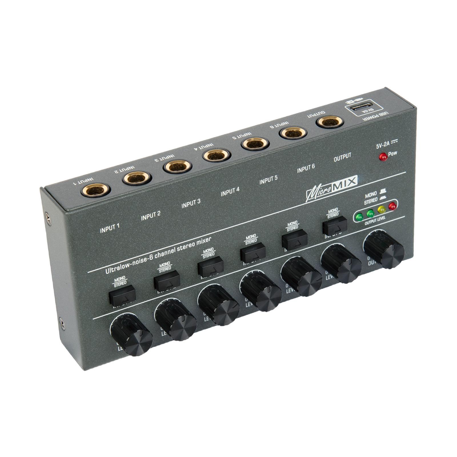 Mini Audio Mixer Audio Mixer for Club Guitars Bass Keyboards Mixer Recording