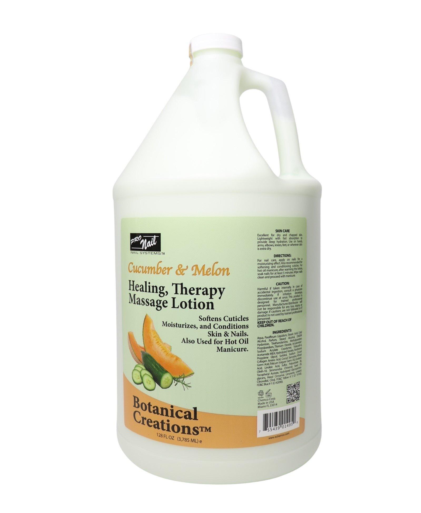 Dưỡng thể Pronail Botanical Creations Healing Therapy Massage Lotion mùi Dưa 3785 ml