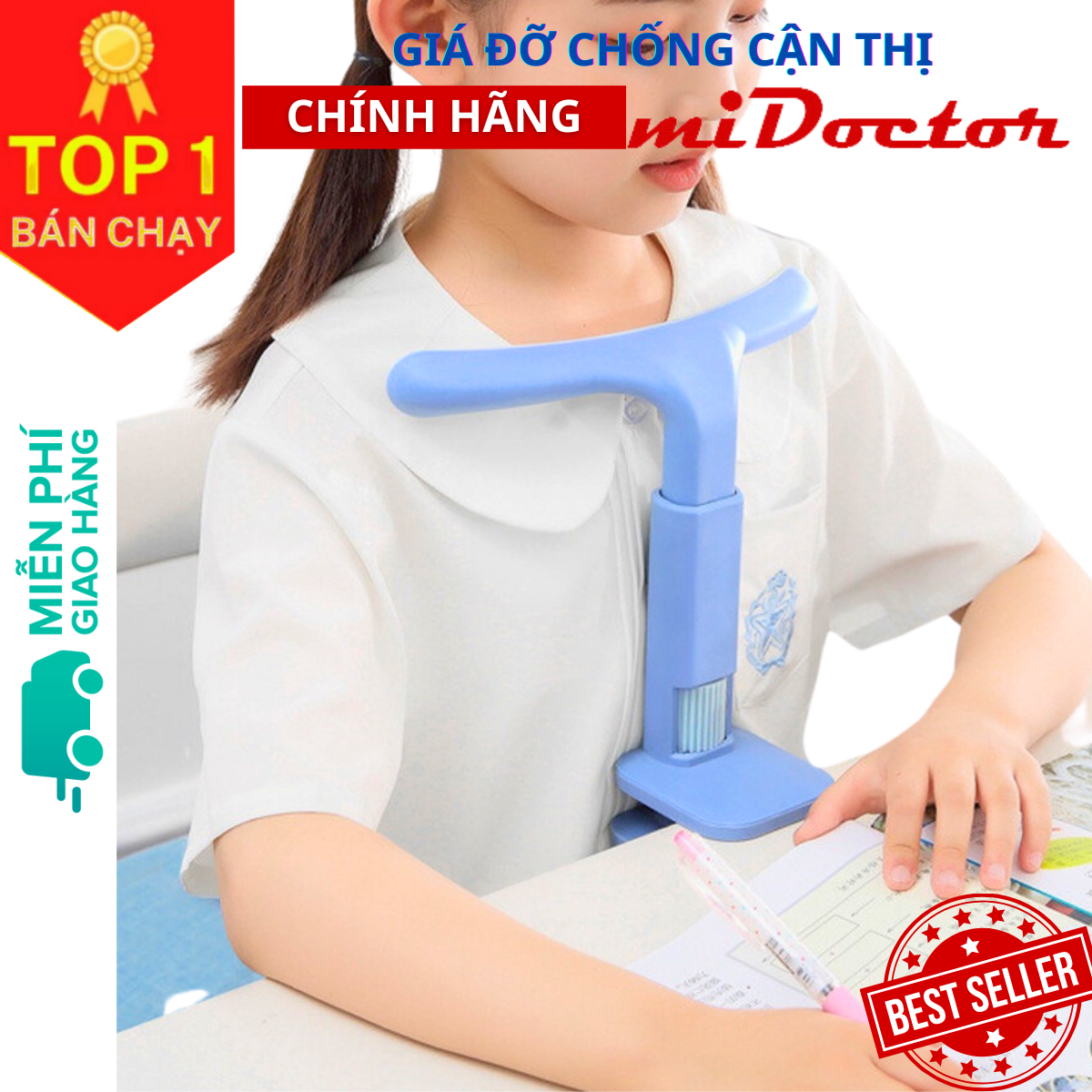 Giá Đỡ Cằm Chống Cận Thị, Dụng Cụ Chống Cận Thị, Chống Gù miDoctor