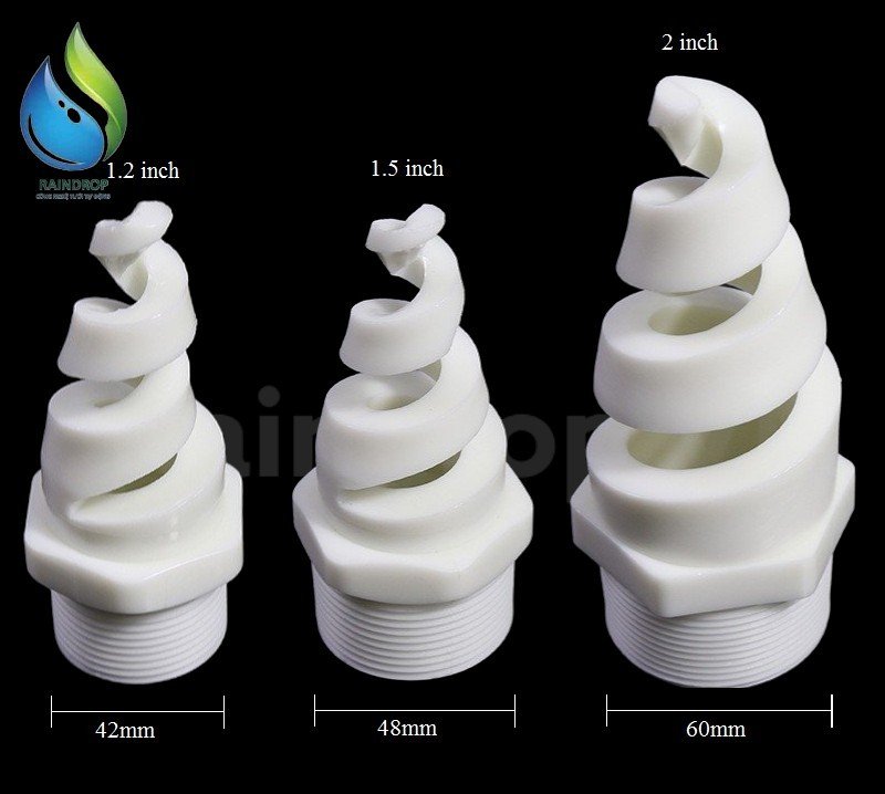 BÉC TƯỚI XOẮN ỐC NHỰA PHI 34