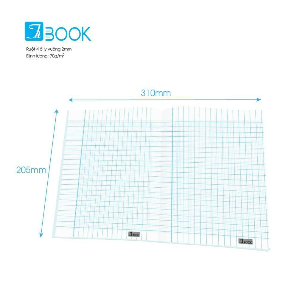 Tập học sinh 96 trang loại dày 70gsm hiệu Tbook không lem không thấm mực