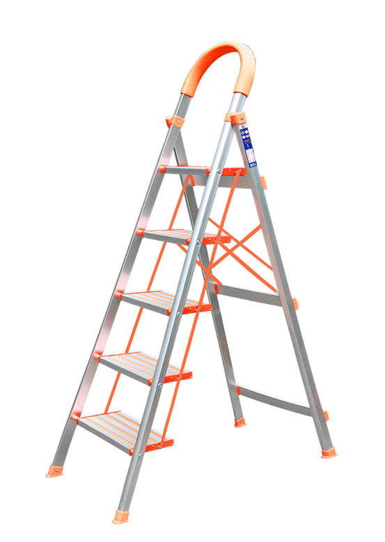 Thang ghế nhôm bản bậc rộng DIY TLN-05A ( 5 bậc )