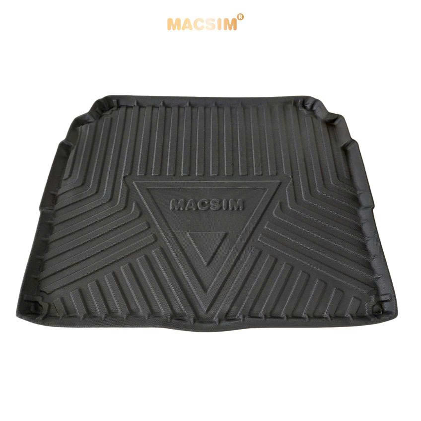 Thảm lót cốp xe ô tô (qd) Peugeot 3008 (2017-2024) nhãn hiệu Macsim chất liệu TPV cao cấp màu đen