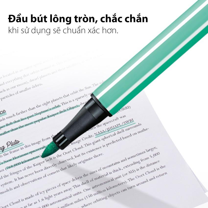 Bộ 9 bút lông STABILO Pen68 1.0mm màu đỏ + sách tô màu SACB (PN68/RD-C9G)