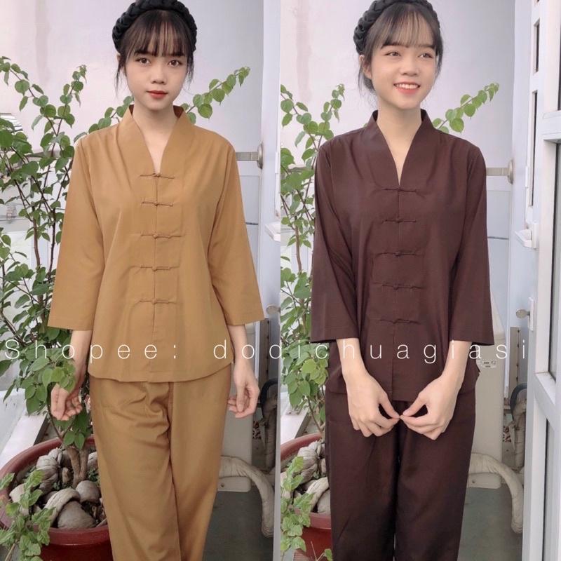 Đồ Lam Đi Chùa # Bà Lai Nút Cây Không Thêu