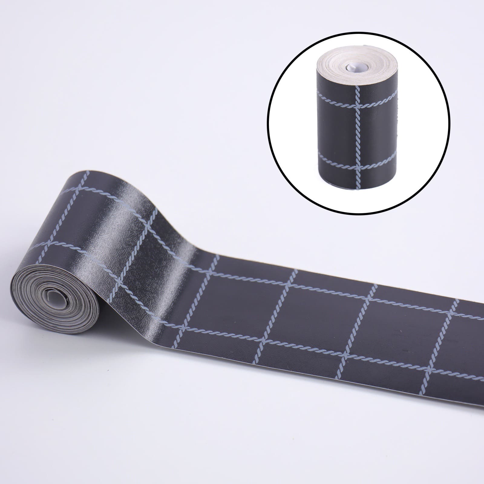 Cuộn 5m Dài Decal Giấy Dán Viền Tường Cao 5cm Có Keo Sẳn