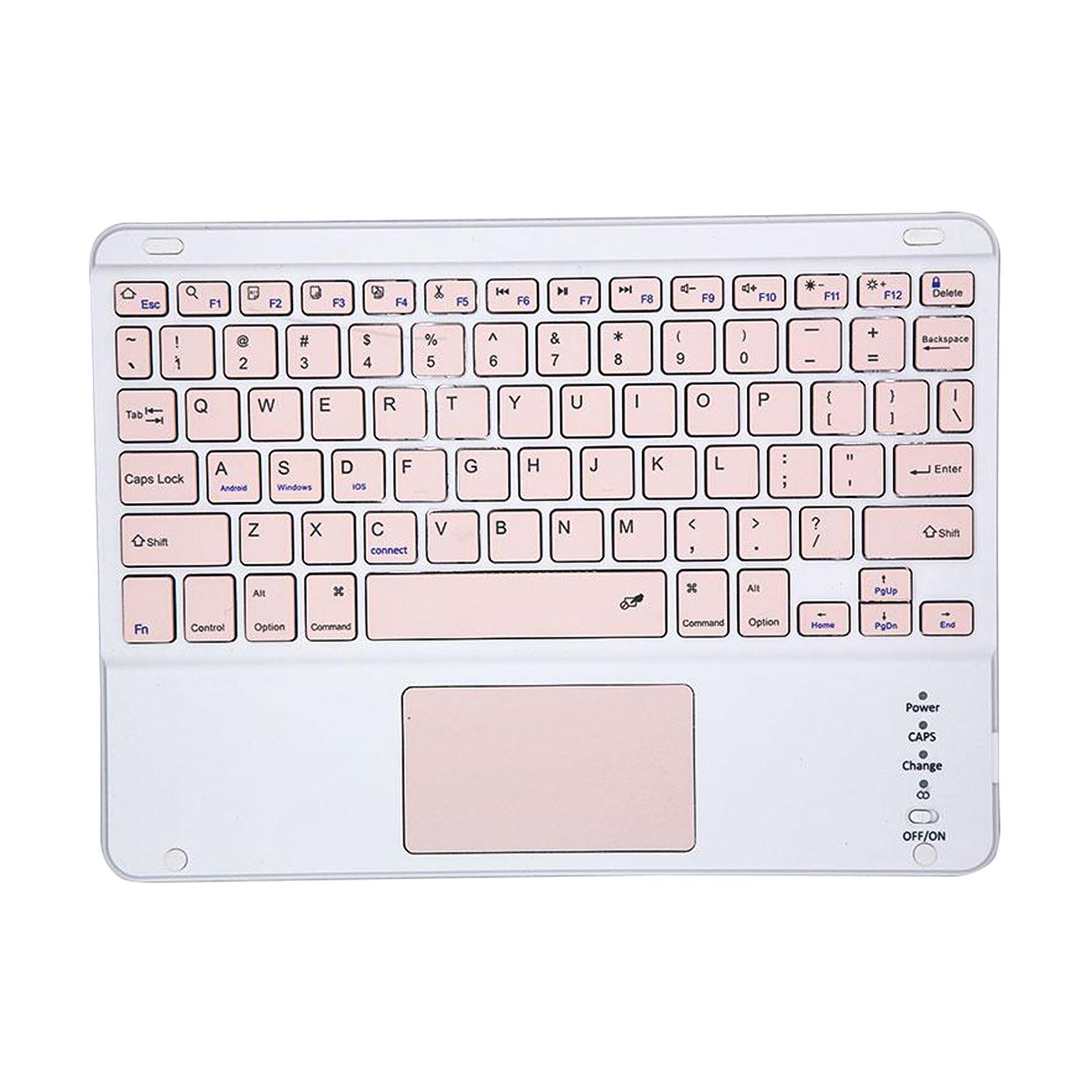 Slim Wireless Bluetooth Keyboard with Touchpad for iPad, Cable-Free, Easy to Operation