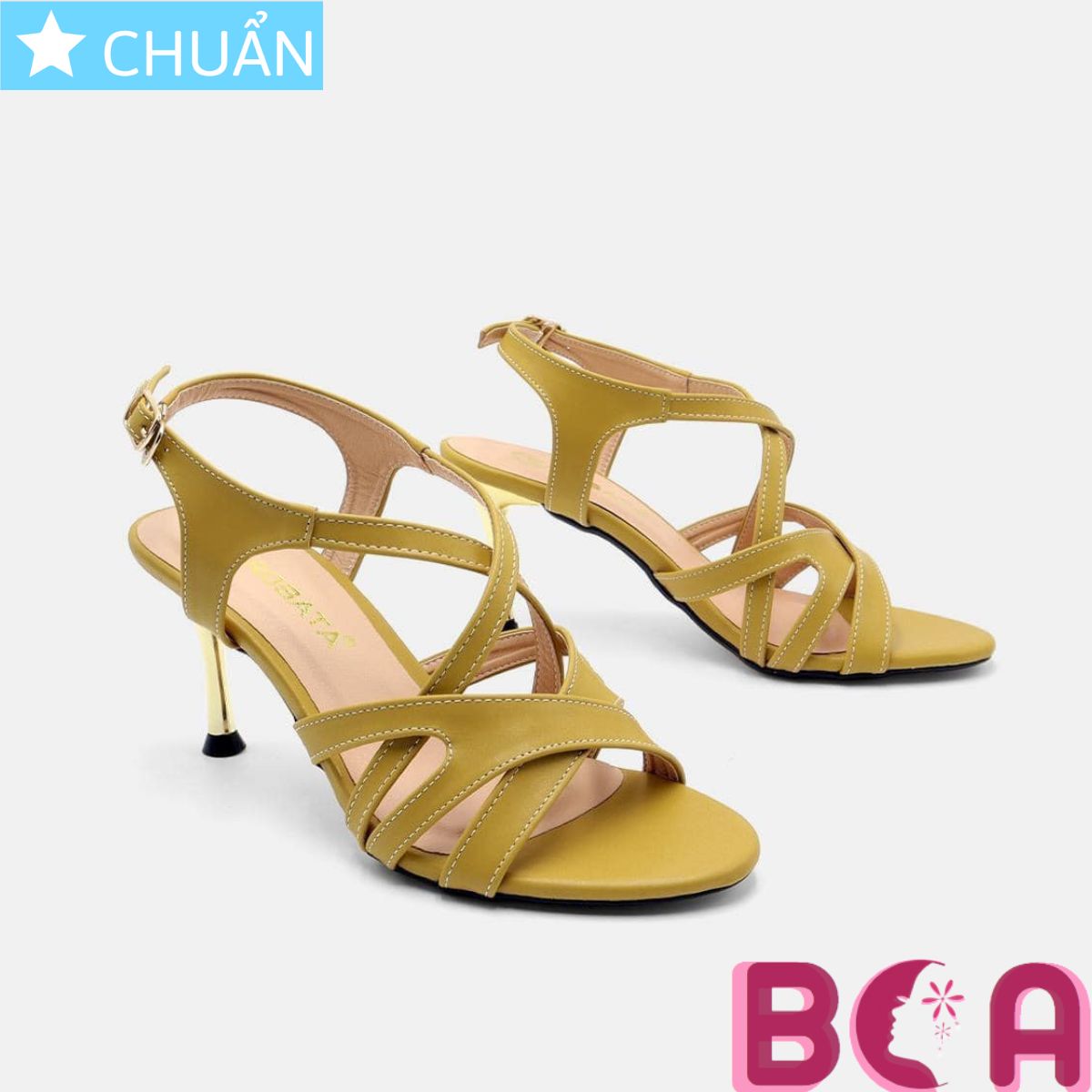 Giày sandal nữ 7p RO542 ROSATA tại BCASHOP gót nhọn, hở mũi, tôn dáng, thời trang, sang trọng