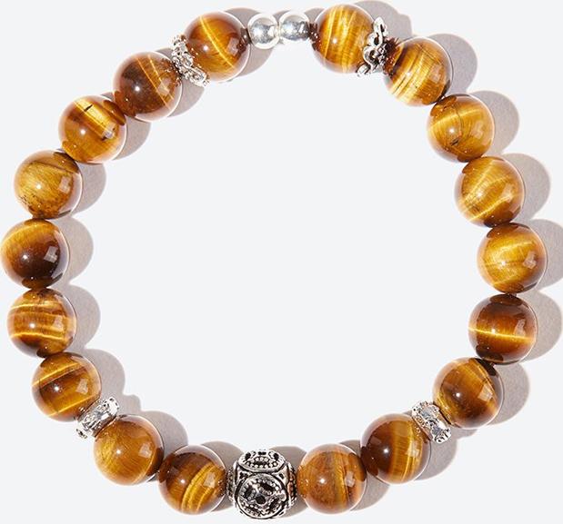 Vòng tay đá mắt hổ phối đồng tiền Ngọc Quý Gemstones
