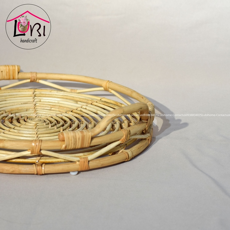 Khay mây tròn đựng đồ - bộ 3 - sang trọng, tinh tế