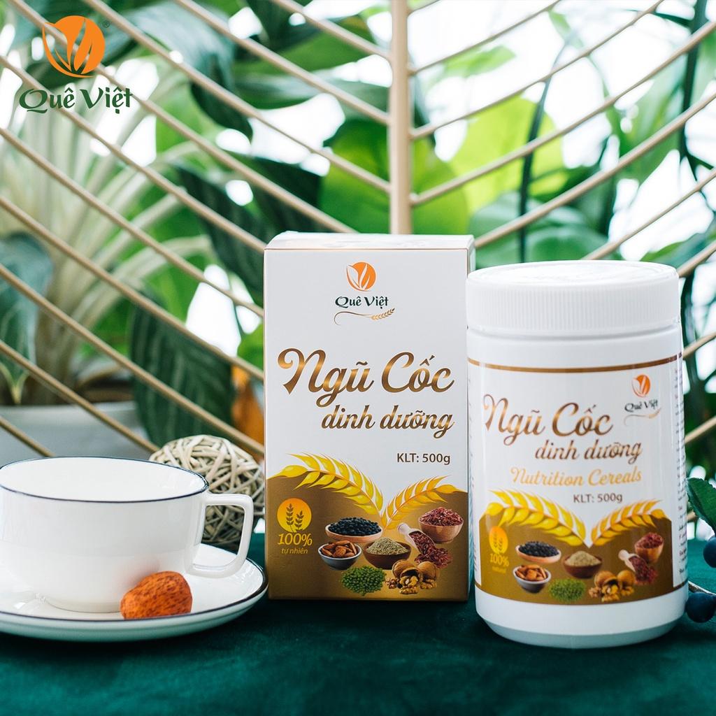 Ngũ cốc dinh dưỡng ăn sáng Quê Việt bổ sung vitamin và dinh dưỡng cần thiết (Combo 2 hộp X 500gr/hộp)