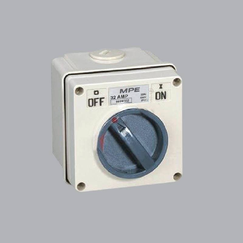 CẦU DAO CHỐNG THẤM NƯỚC 2P-20A / 32A / 63A 500V IP66 CAO CẤP MPE (SW-2)