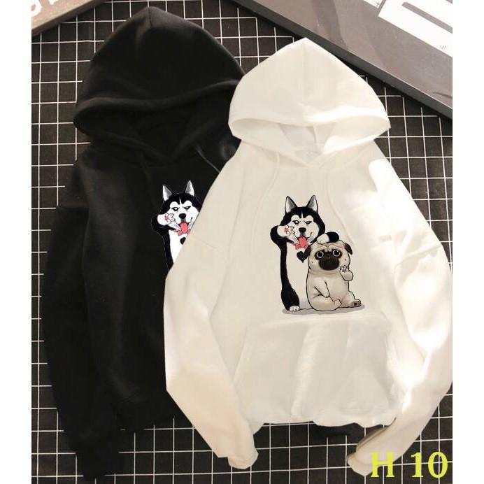 ÁO ĐÔI THU ĐÔNG HOODIE CAO CẤP, hình cún