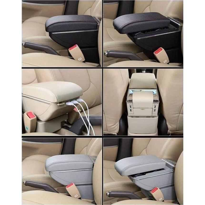 Bệ tỳ tay cao cấp tích hợp cổng sạc USB dành cho xe SUZUKI SWIFT