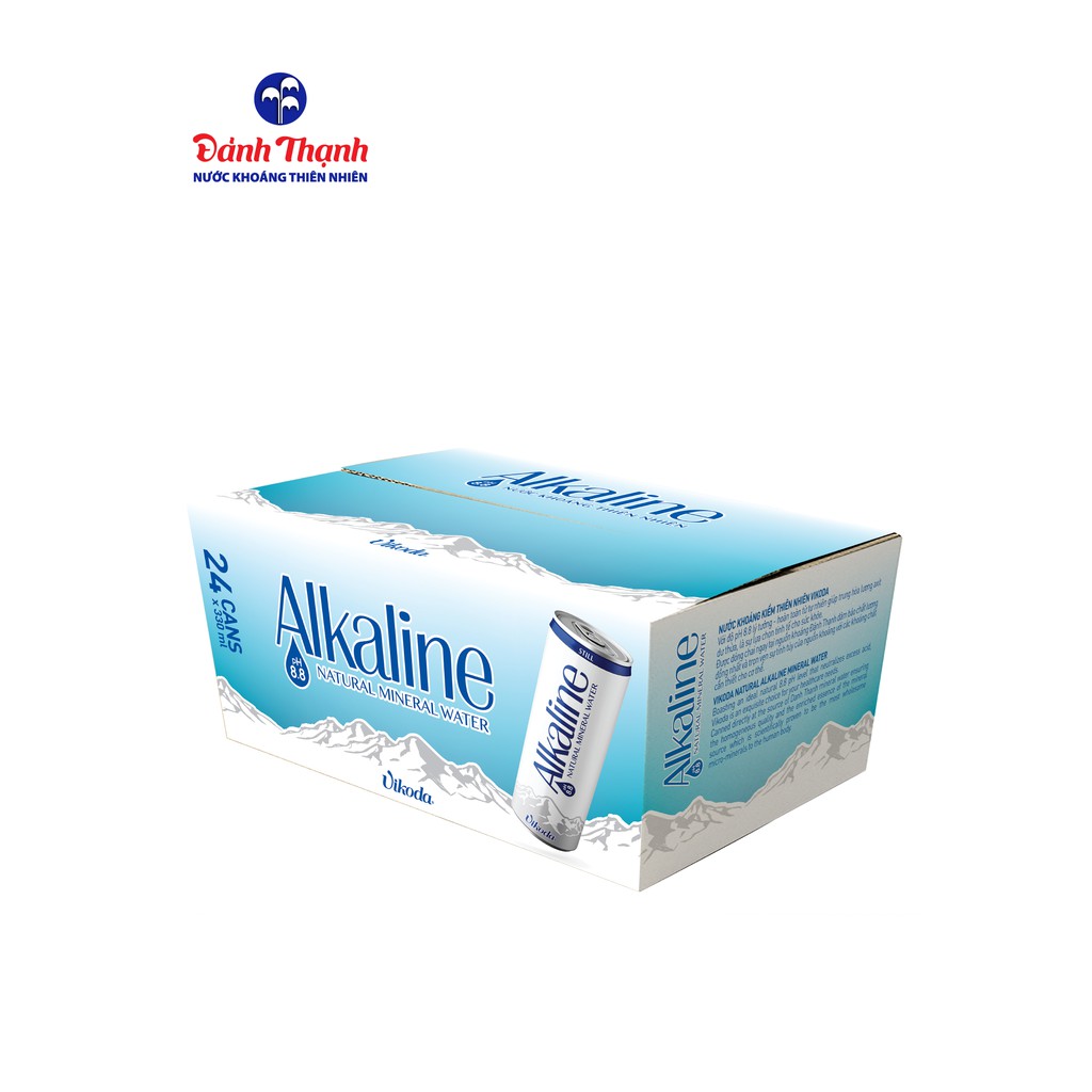 Nước khoáng kiềm thiên nhiên Vikoda - Alkaline 330ml