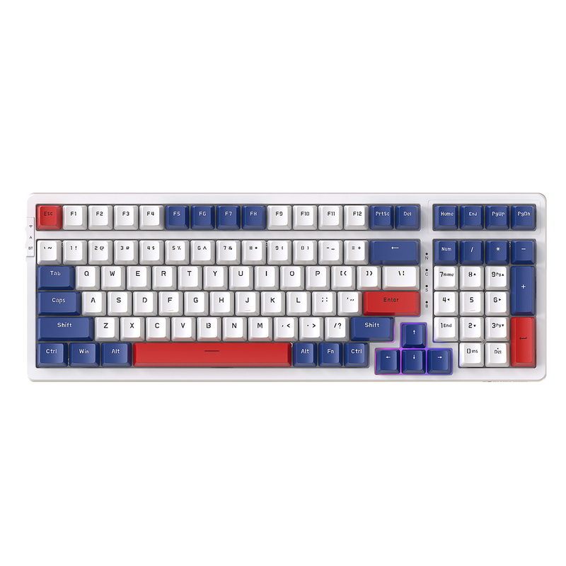 Bàn phím cơ CÓ DÂY Attack Shark K98RGB sử dụng Yellow Switch có hotswap với thiết kế phím full size 100 phím kèm theo 18 chế độ led RGB cực đẹp - Hàng Chính Hãng