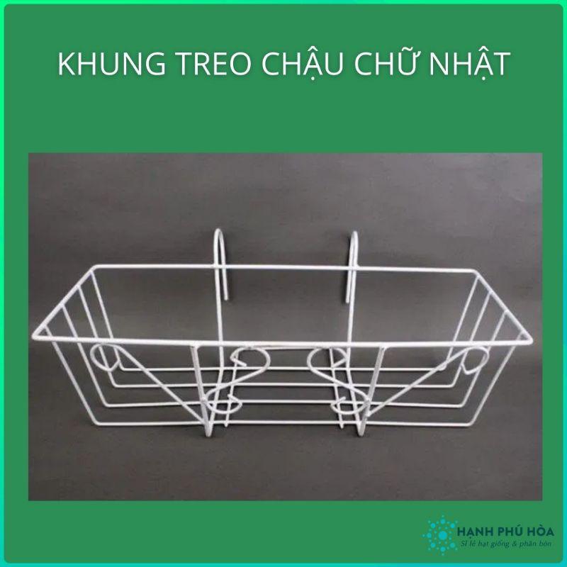 GIỎ TREO HOA - GIÁ TREO HOA BAN CÔNG HÌNH CHỮ NHẬT