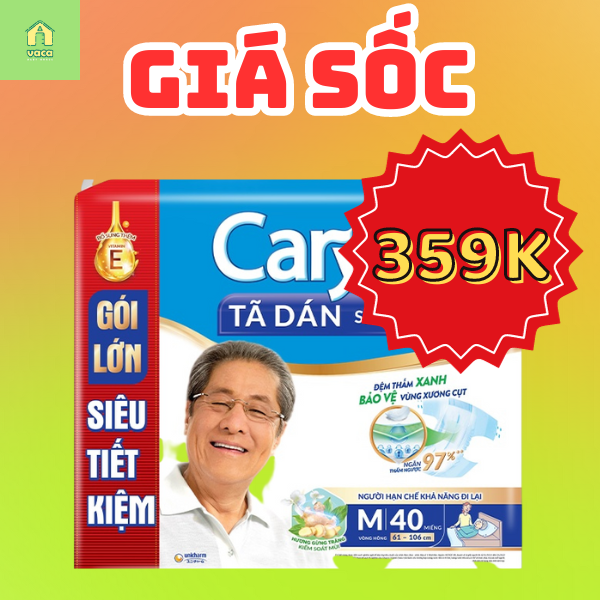 Tã Dán Siêu Thấm Caryn Gói Siêu Tiết Kiệm M40