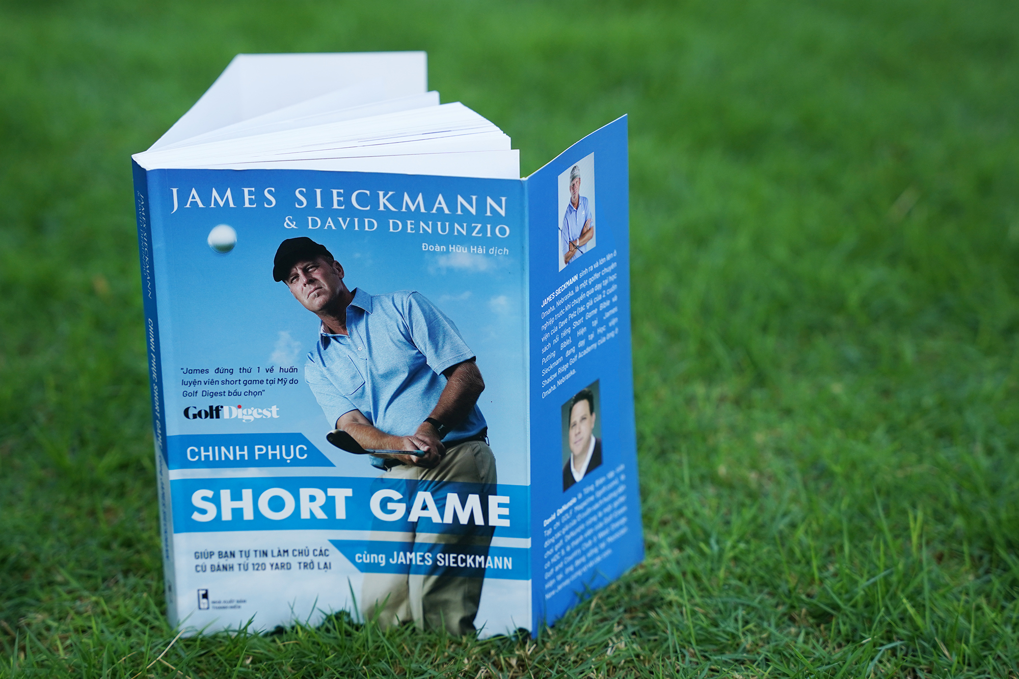H2-Sách dạy golf tiếng việt - &quot;Chinh phục short game cùng James Sieckmann - Giúp bạn làm chủ các cú đánh từ 120 yard trở lại&quot;