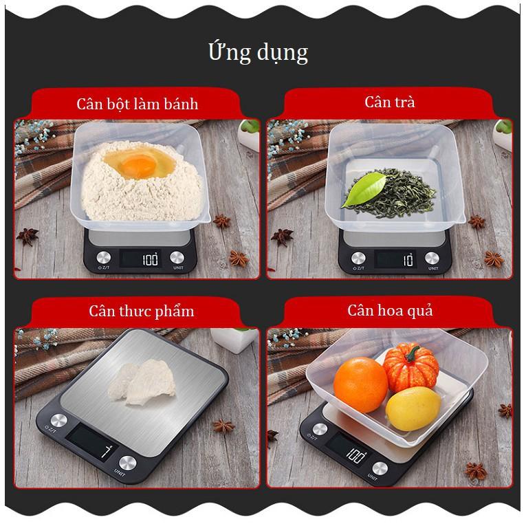 Cân điện tử nhà bếp C18 - Tải trọng tối đa 10kg, Sai Số 1g