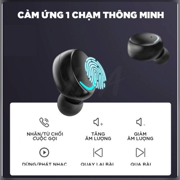 Tai nghe bluetooth Lanith F9 Pro 5.0 - Tai nghe nhét tai kết nối không dây phiên bản quốc tế - Âm bass êm và sâu, chip AIC chống gây chói tai - Thiết kế thời thượng, hiện đại - Hàng nhập khẩu - TAI0F9PRO