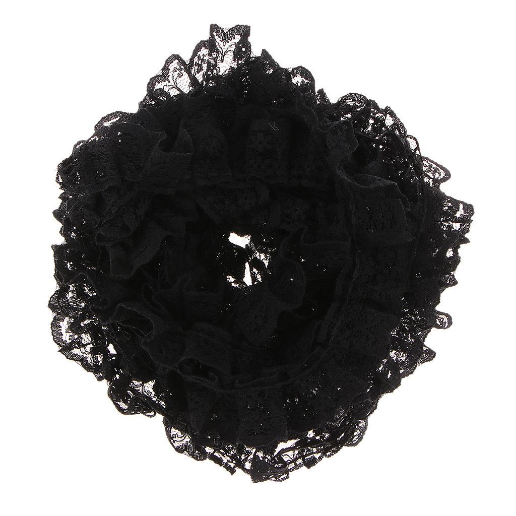2-6pack 5 Yards Various Colors Ribbon Floral Elastic Lace Trim Handcraft
