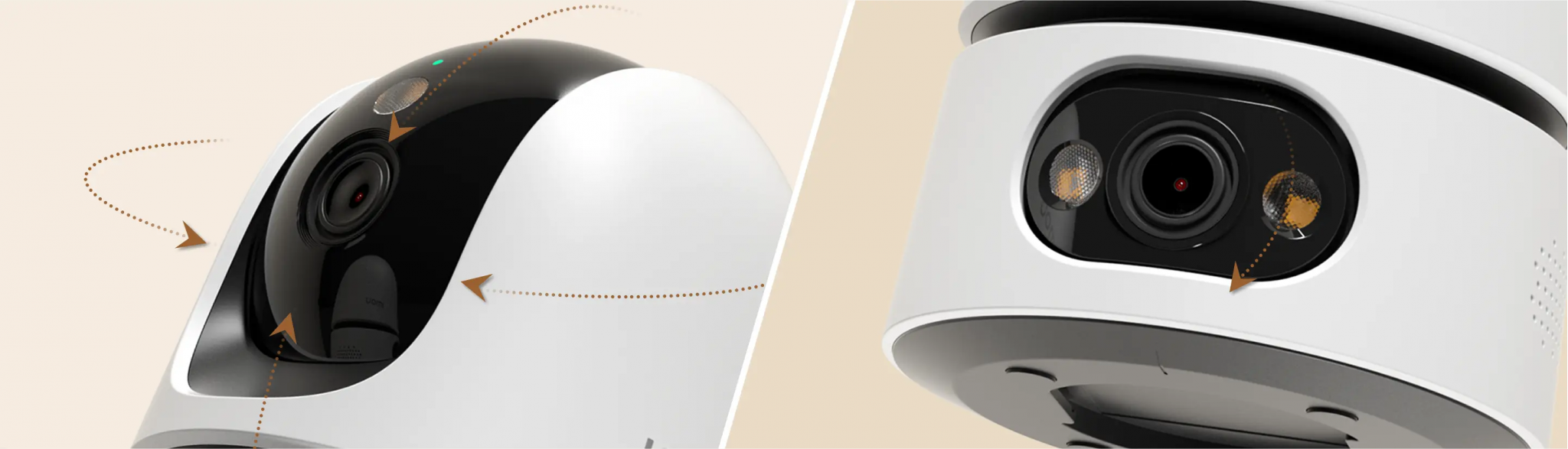 Camera IMOU trong nhà S2XEP-6M0S - 2 ống kính 6MP, Đàm thoại 2 chiều, Gọi 1 chạm, Đèn &amp; còi - Tích hợp nút gọi trực tiếp - Hàng Chính Hãng