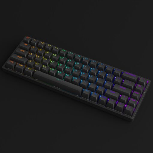 Bàn phím cơ AKKO 3068 v2 RGB – Black/White (Foam tiêu âm / Hotswap / AKKO CS Jelly switch) - Hàng chính hãng