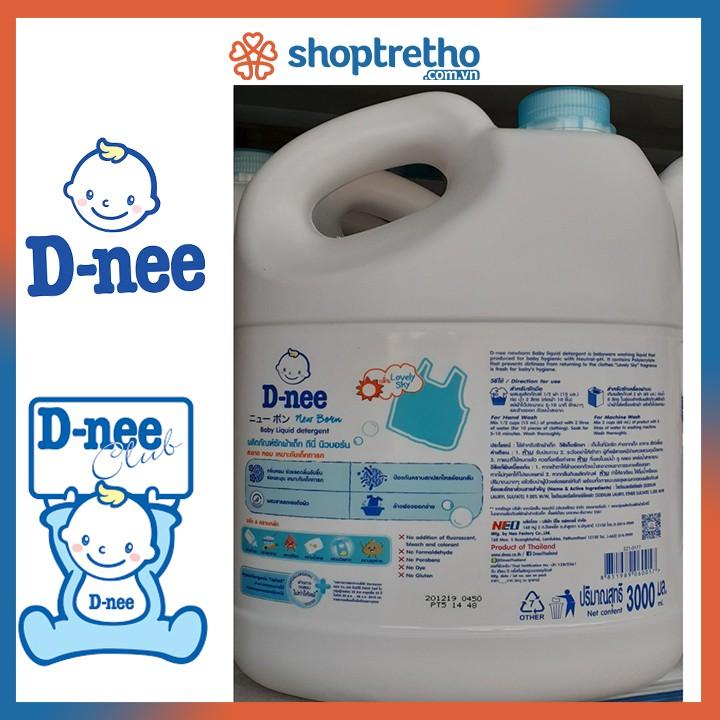 Nước giặt Dnee 3000ml xanh/hồng/trắng - Thái Lan