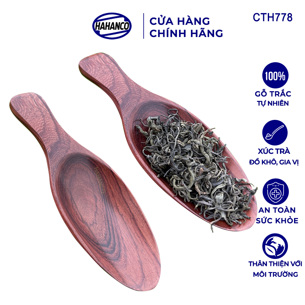 Muỗng xúc trà gỗ trắc siêu sạch (HAHANCO) Hữu dụng cho bạn mỗi khi thưởng trà - CTH778