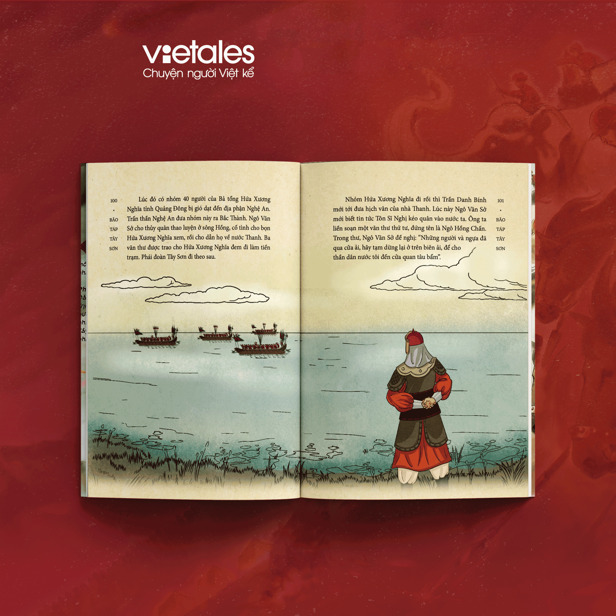 (Postcard chân dung Quang Trung, in màu toàn bộ) BÃO TÁP TÂY SƠN – Trần Hoàng Vũ – Vietales