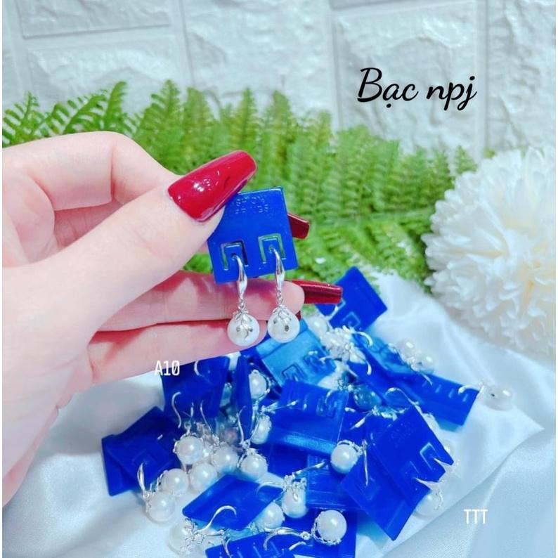 Bông tai trai bạc đẹp, phong cách trẻ trung, ảnh thật 100% -Bạc npj