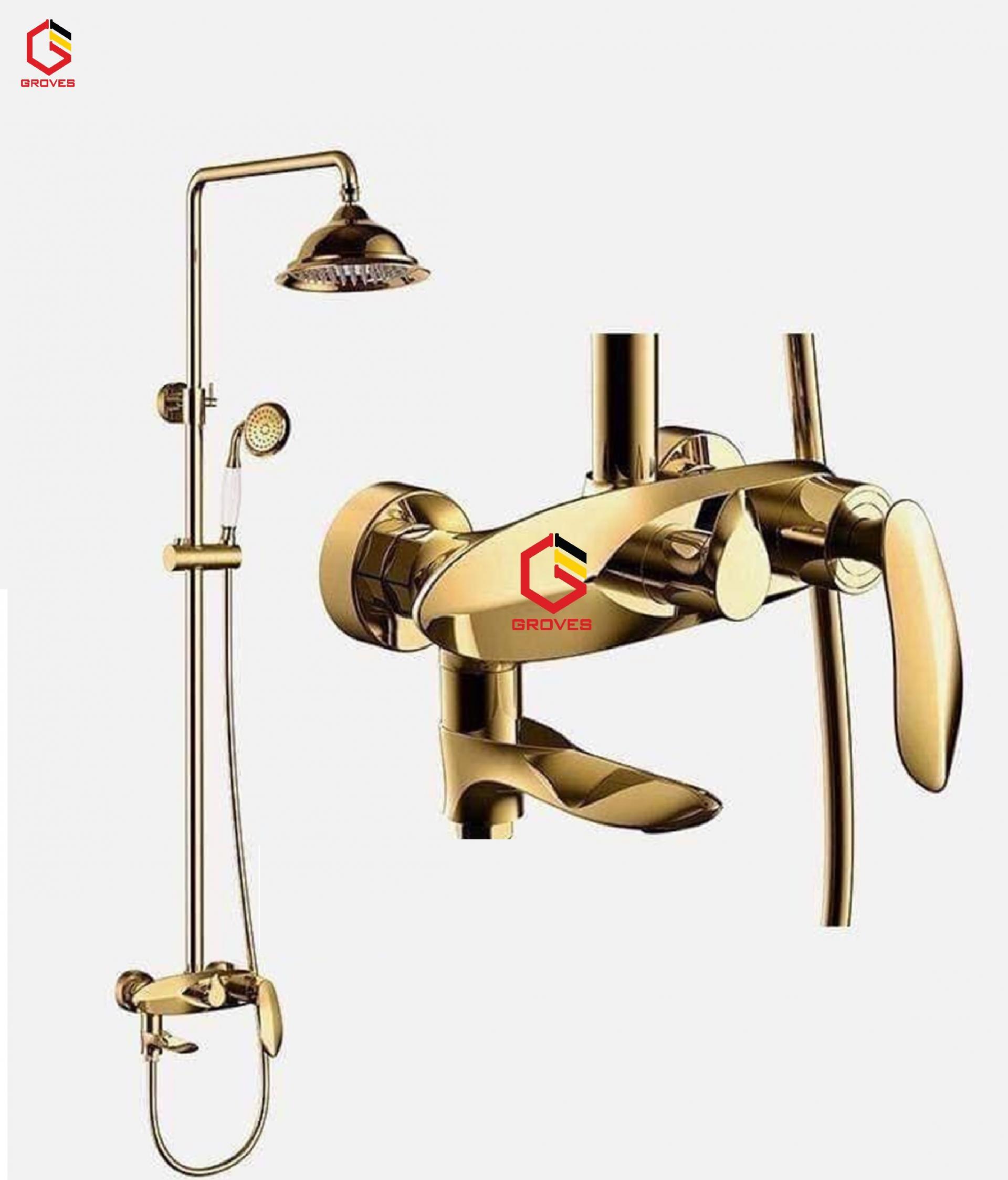 Sen cây tắm mạ vàng tân cổ điển GS5114K