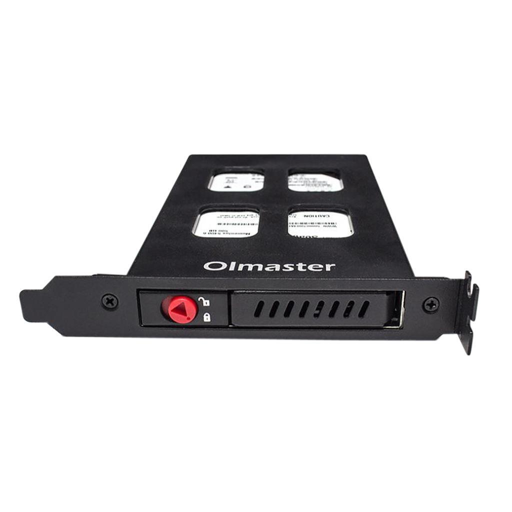 PCI 2.5in SATA HDD Bay Hot Swap Mobile Rack Dock 7.0/9.5mm HDD/SSD Black
