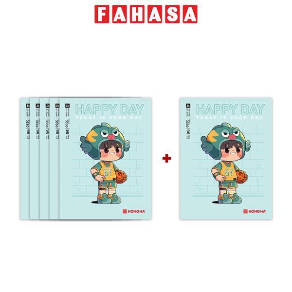 [MUA 5 TẶNG 1] Tập Học Sinh Class Happy Day - 4 Ô Ly Vuông - 96 Trang 58gsm - Hồng Hà 0350 - Mẫu 3