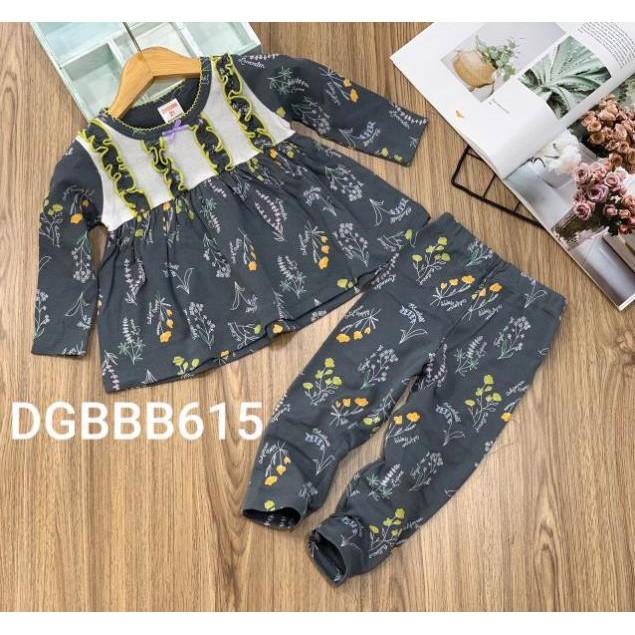 Bộ dài bé gái thun borip hàng mới về nóng hổi -