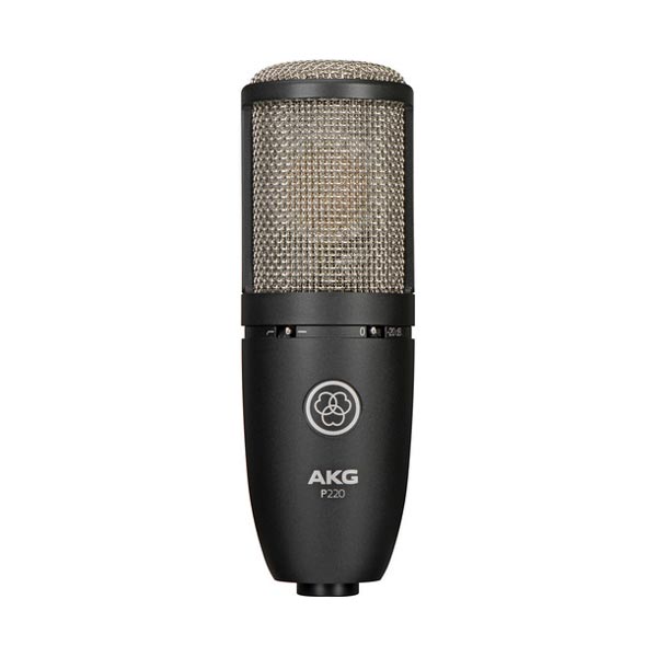 Micro thu âm AKG P220 - Mic thu âm cao cấp dành cho phòng thu, nhạc cụ, livestream chuyên nghiệp - Chính xác tuyệt đối, cắt tần tốt, lọc tạp âm tối ưu - Thiết kế sang trọng, chắc chắn - Kết nối với sound card, mixer, PC dễ dàng - Hàng chính hãng