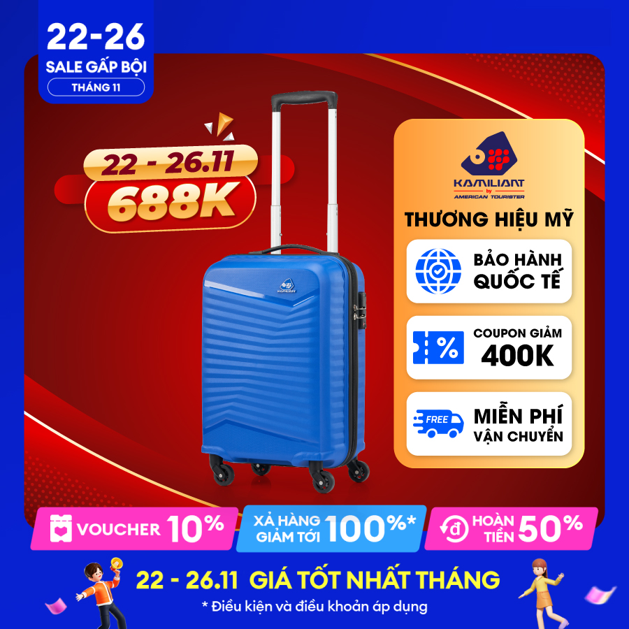 [ TIKI TRỢ GIÁ ]Vali kéo Rock-Lite KAMILIANT BY AMERICAN TOURISTER - MỸ : Thương hiệu Chính Hãng , bảo hành quốc tế trên 118 quốc gia