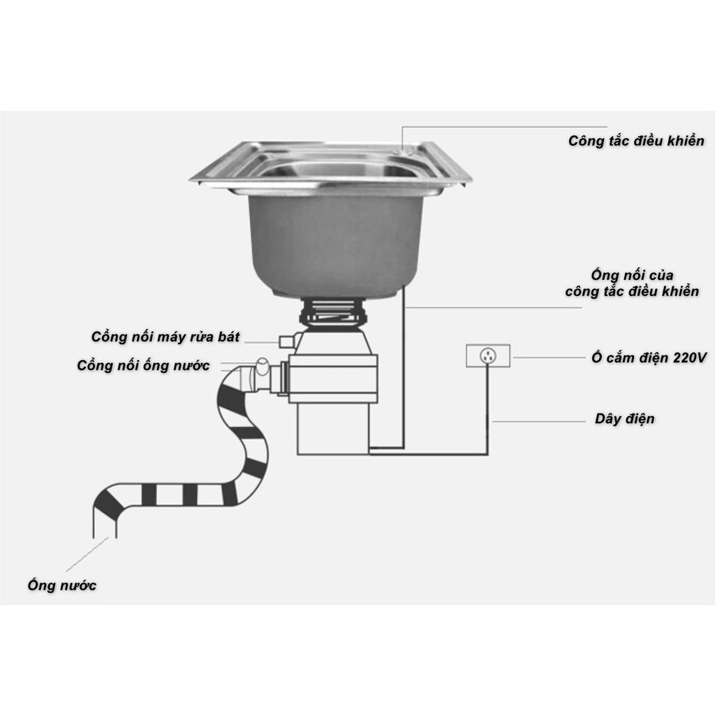 Máy Nghiền thực phẩm Hủy Rác thức ăn thừa Nhà Bếp 