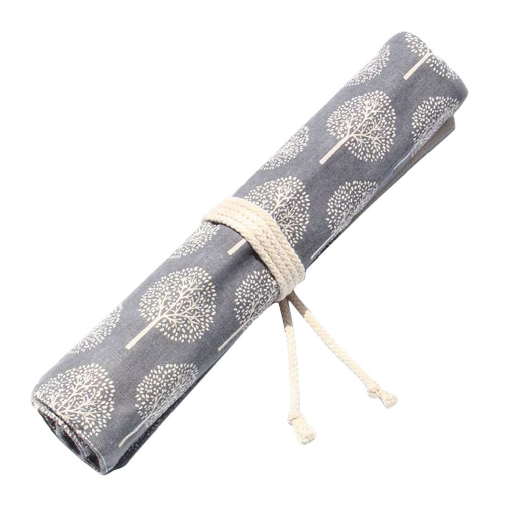 Vintage Chinese Style Canvas Packing Bag For Storage Brush