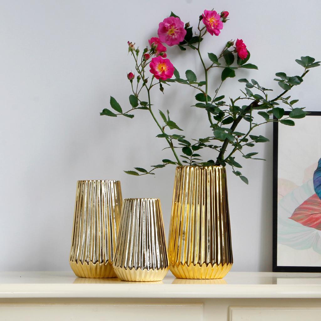 Ceramic Vase Flower Plants Vase Pot Ornaments for Office Home Decoration