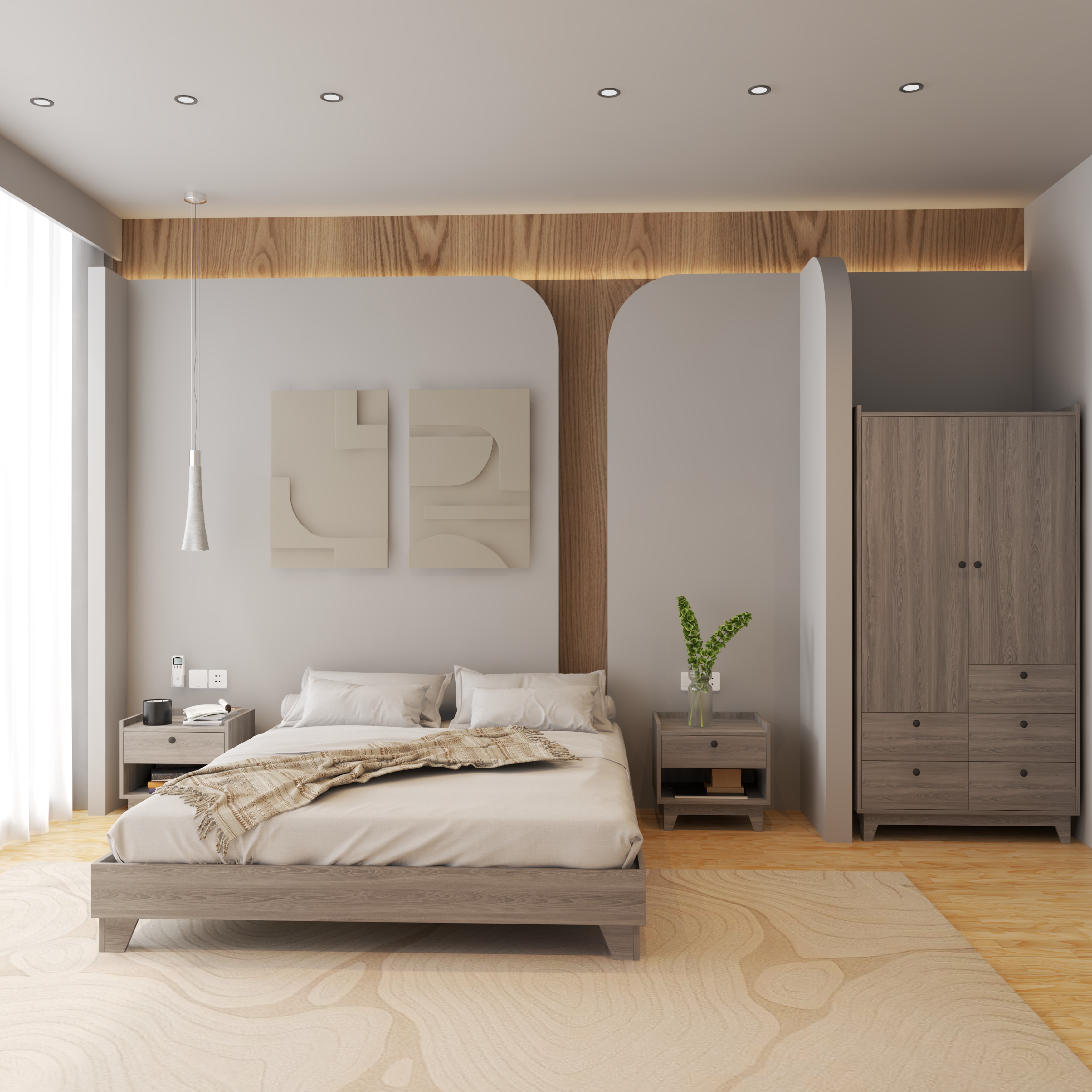 [Happy Home Furniture] KINA , Giường ngủ phong cách tối giản , GNG_064, GNG_065, GNG_066, GNG_067