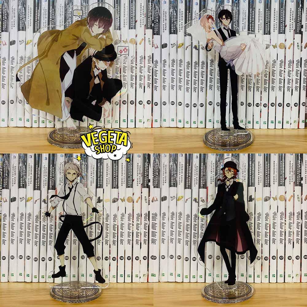 Mô Hình Tượng Standee Acrylic Mica 2 mặt - Bungo Stray Dogs - Văn hào lưu lạc - Dazai Osamu Chuya Nakahara Atshushi