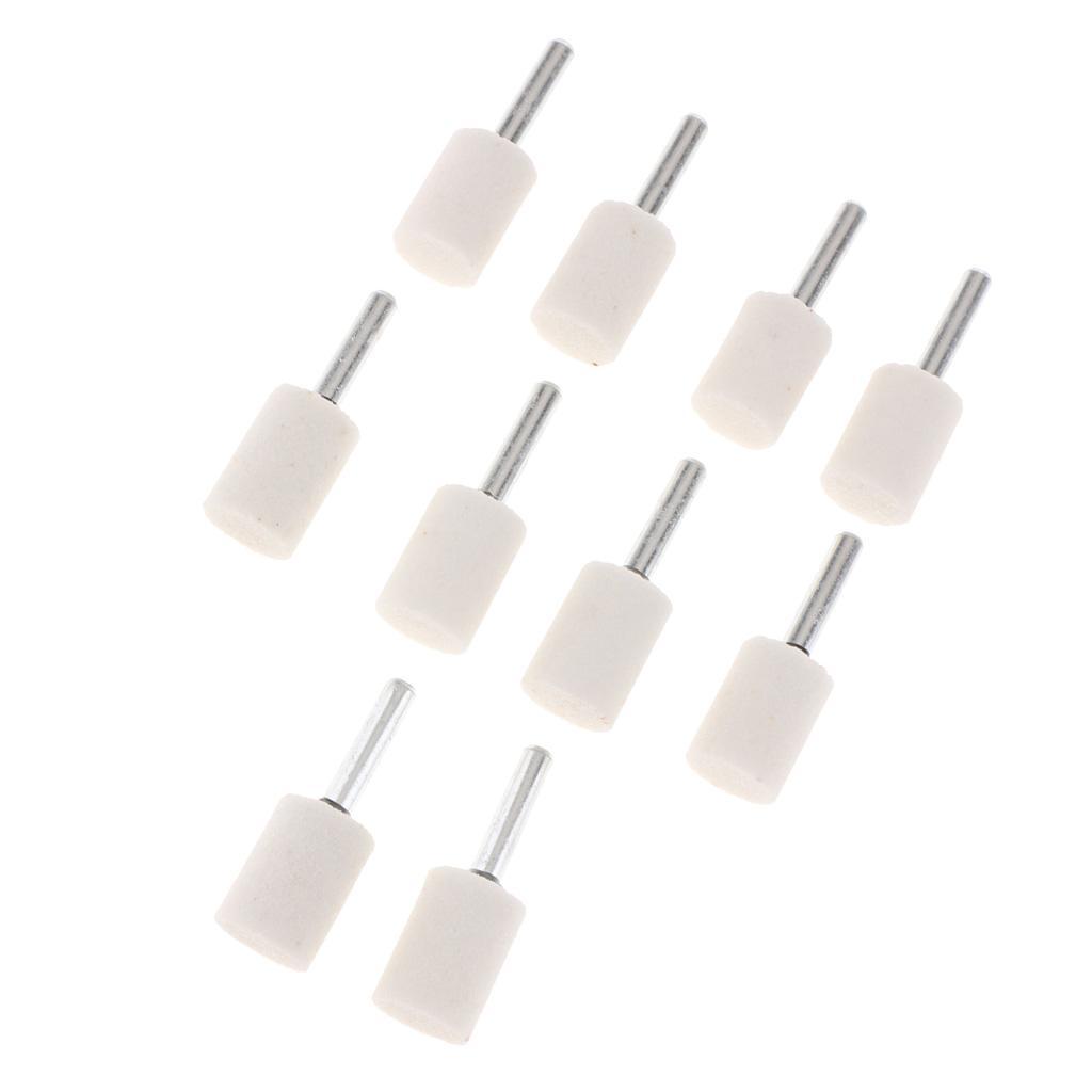 6mm Shank Grinding Head Cylinder Bit Fits Metal Glass Polishing 10pc/set
