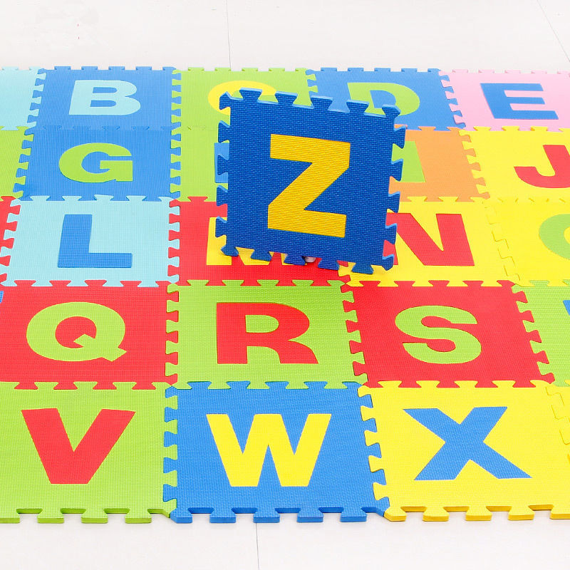 Bộ 26 miếng xốp size lớn,in hình bảng chữ cái từ A đến Z, chất liệu nhựa EVA chống trượt cho bé