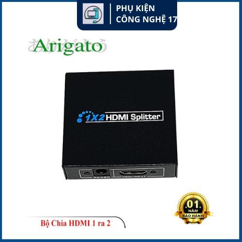 Bộ chia HDMI 1 ra 2 Arigato chuẩn Full HD 1080. bộ chia hdmi ra hai màn hình