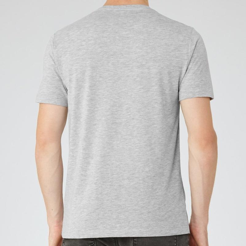 Áo thun nam đẹp hình chim đa sắc cá tính màu xám nhạt vải dày mịn TEEGR493