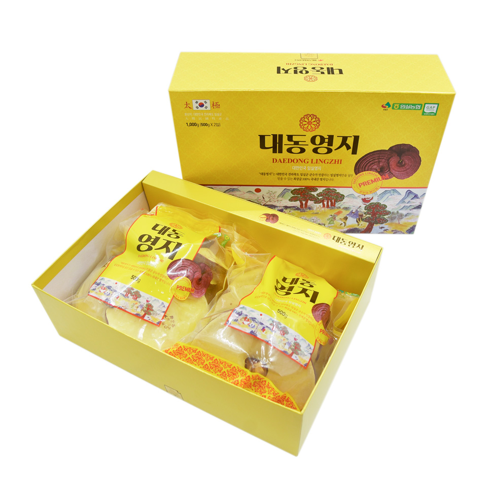 Nấm linh chi Daedong nguyên cái hộp 1000g - Thanh nhiệt giải độc, làm đẹp da và cơ thể tự nhiên từ bên trong