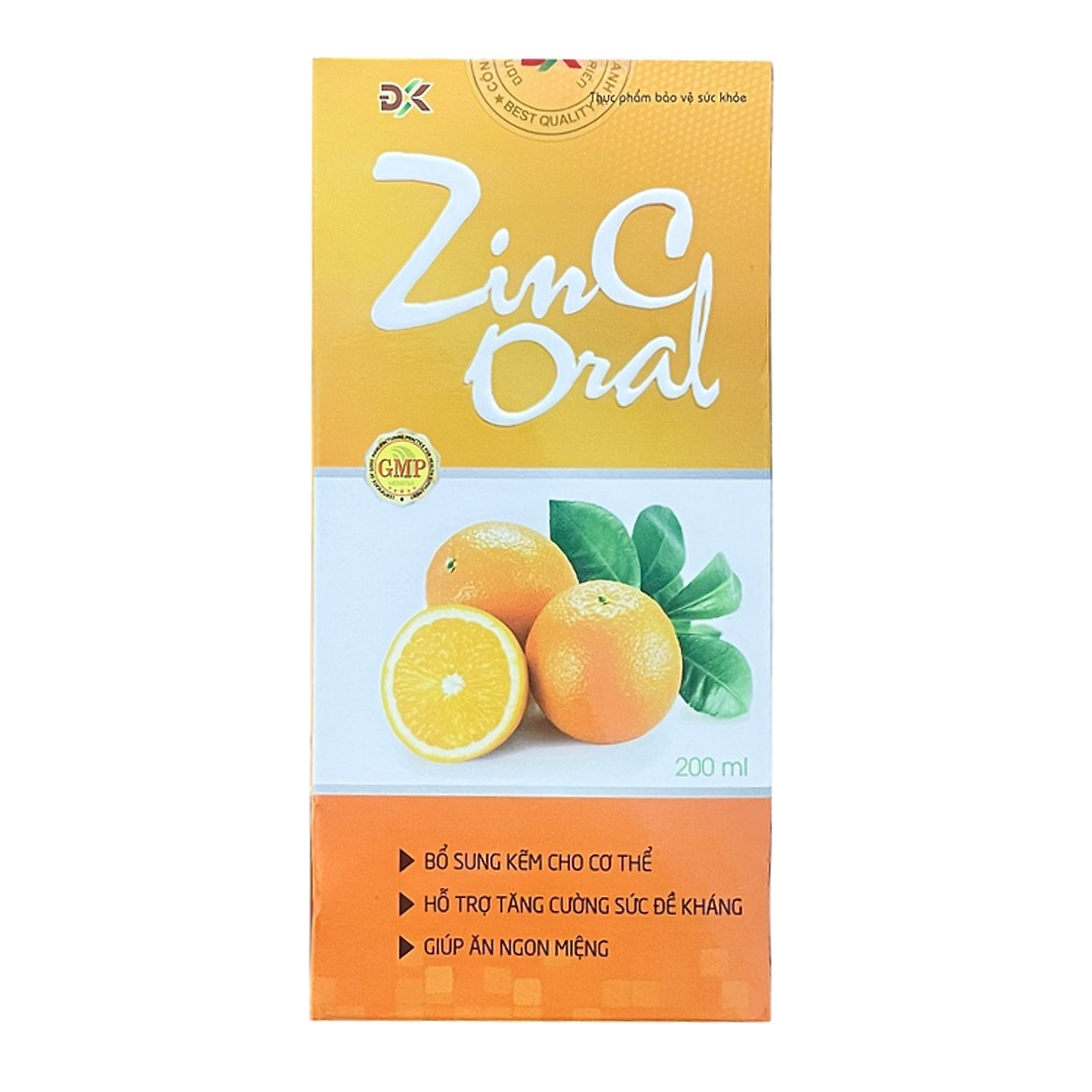 Chai Uống Giúp Ăn Ngon Miệng Tăng Cường Sức Đề Kháng ZinC Oral ( Chai 200ml )