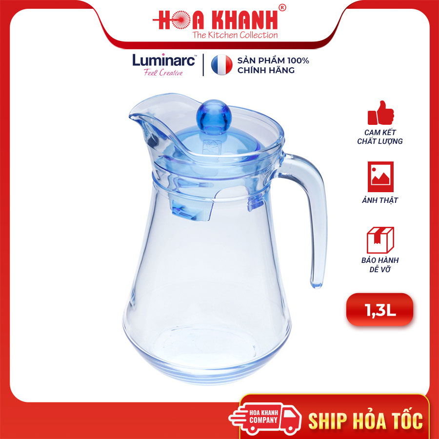 Bình Nước Thủy Tinh Luminarc Arc Blue 1.3L - L0530